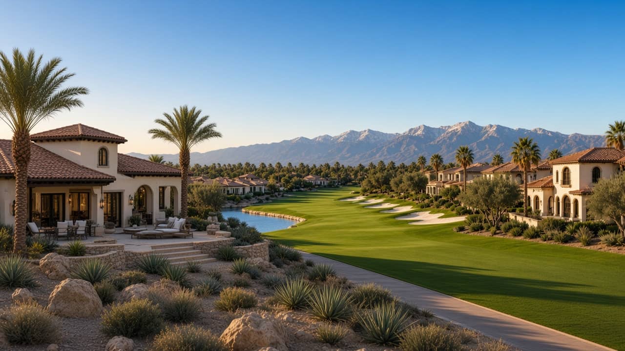Fairway villa with wraparound patio and cart path in The Links at Spanish Trail, Las Vegas 89113